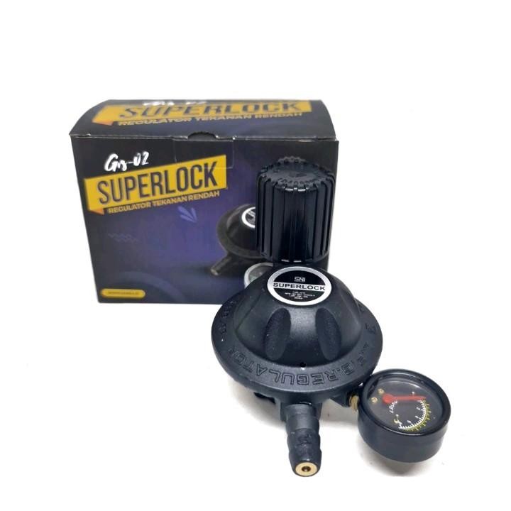 Regulator Putar Superlock Grs 02 Regulator Kompor Gas Tekanan Rendah Grs02 Kepala Kompor Gas Putar G