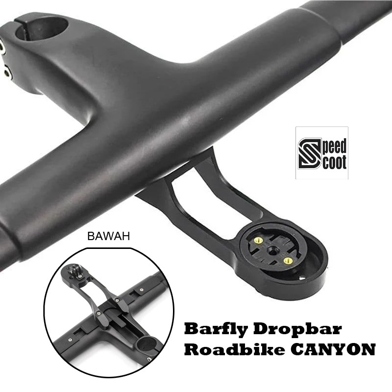 Barfly MultiBracket Garmin Bryton Dropbar Integrated Aero Road Canyon Dua Kaki Bawah