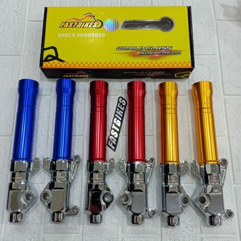 Tabung Shockbreaker Depan Bottom Shock Depan Variasi Beat Mio Kaki Chrome