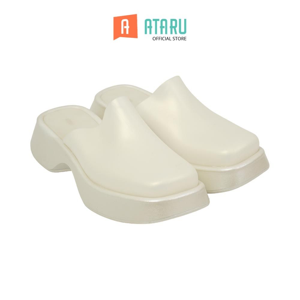 Ataru Ukuran 37 Sandal Wanita Clogs Pearl - Silver Women Slipper Sendal Kasual Outdoor Indoor Alas K