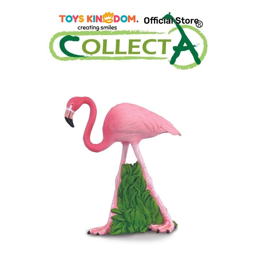 Toys Kingdom Collecta Figure Flamingo 88207 Toys Kids Toy Minifigur Miniatur Hewan Figure Hewan Main