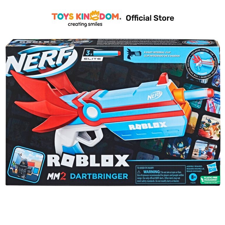 Toys Kingdom Nerf Roblox Mm2 Dartbringer F4229 Toys Kids Toy Senjata Tembak Gun Toys Main Pistolan B