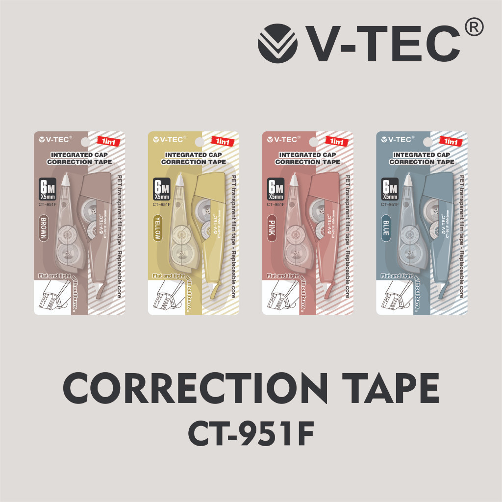 

V-TEC CORRECTION TAPE TYPE CT-951F