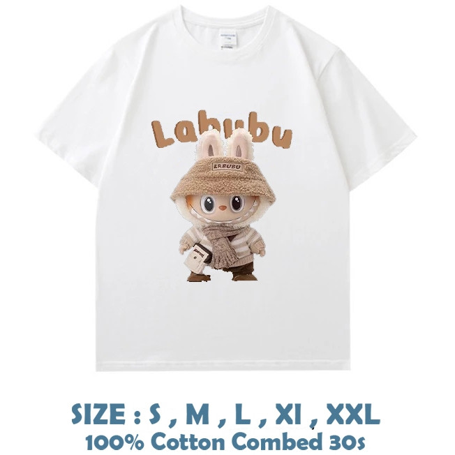 LABUBU BONEKA baju kaos dewasa anak cowok cewek bangkok viral terbaru keren lucu unik desain tshirt