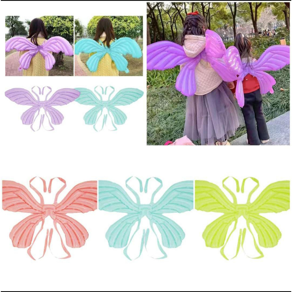 BALON FOIL KUPU KUPU SAYAP ANGEL SAYAP PERI / BALON SAYAP KUPU KUPU ANAK