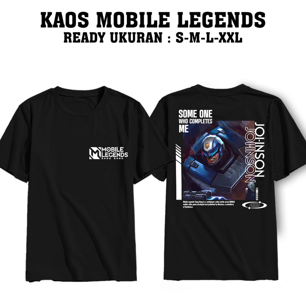 Housemith - KAOS HERO MOBILE LEGENDS [ JOHNSON ] MOBILE LEGENDS PREMIUM QUALITY BAJU GAMING ML - Kao