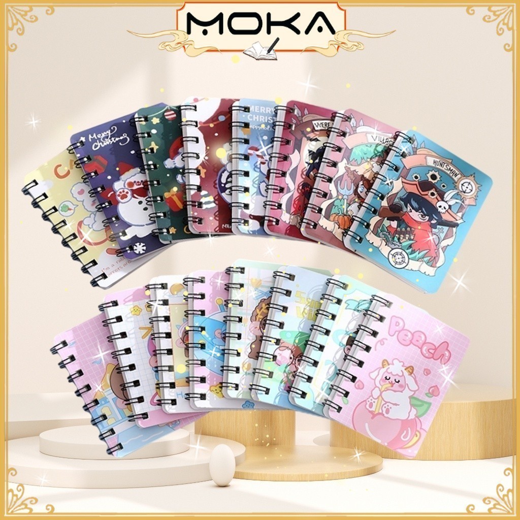 

MOKA NOTEBOOK RING MOTIF / BUKU A7 CATATAN RING / BUKU TULIS RING MKA65