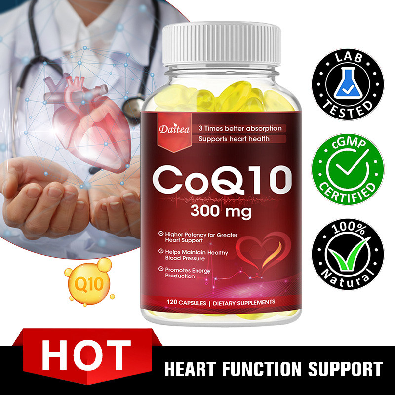 Daitea COQ10 Koenzim Q10 300 Mg Meningkatkan Kesehatan Kardiovaskular, Tekanan Darah dan Kesehatan J