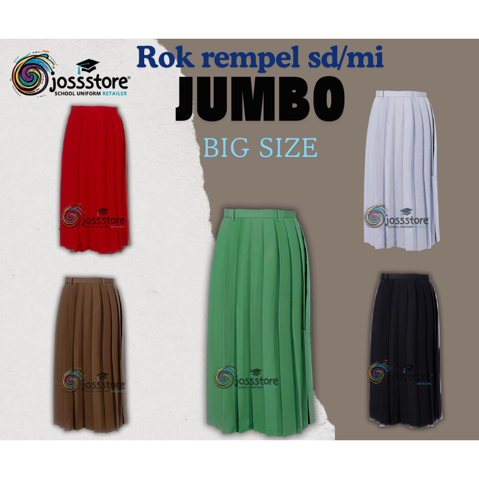 Rok Sekolah Jumbo Rempel Panjang SD MI Seragam Sekolah