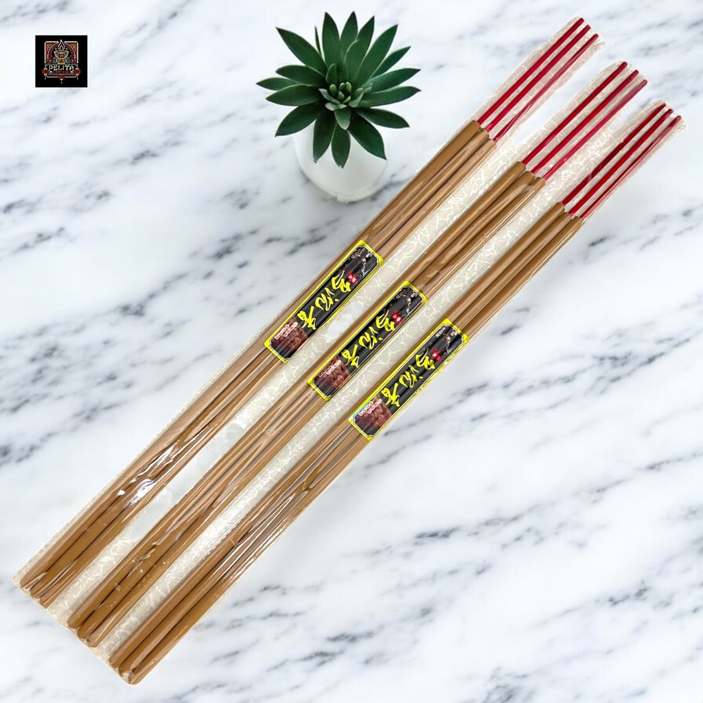 Dupa Wangi Obat Cina Gaharu / Agarwood 60 cm Isi 3 Batang Tebal 9 mm - Pelita Fortune