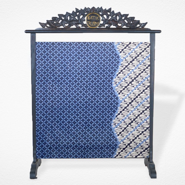 Bahan Batik Kain Panjang Batik RG Seno Kawung ALS - Biru