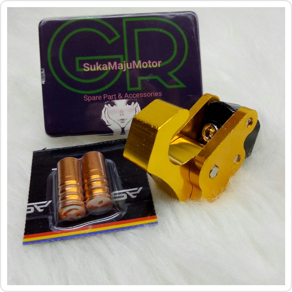 #CLN# paket varisi acc motor gantungan tekuk cnc+tutup pentil motor model smile universal Nmax,Aerox