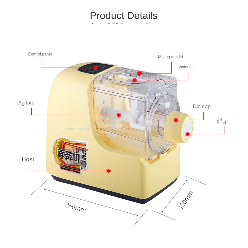 Joyoung Noodle Maker Home Multi-Function Kneading Noodles 3 Minutes Multi-Die Noodle Pressing Machin
