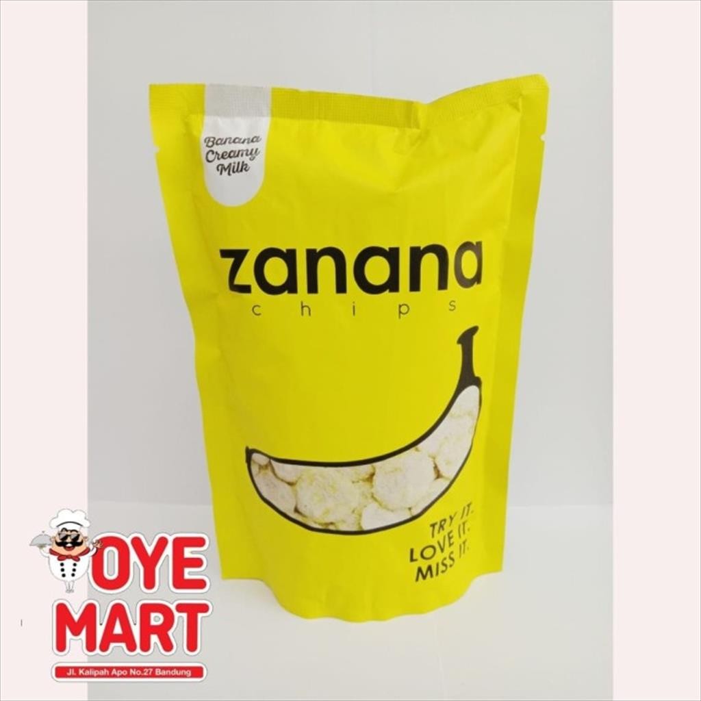 

ZANANA CHIPS RASA CREAMY MILK / KERIPIK PISANG KRIPIK RASA SUSU