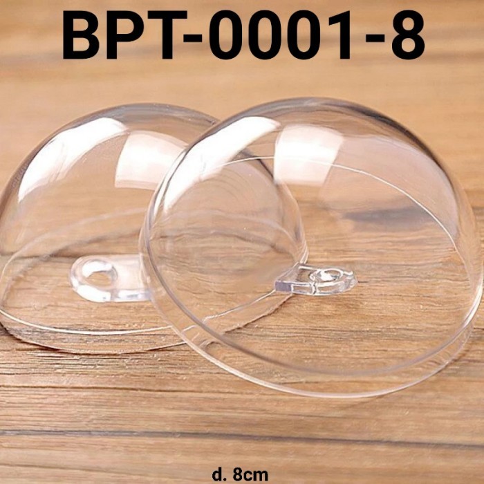 

GR-BPT-0001 Tempat permen hiasan natal bola akrilik transparan bening - BPT-0001-8