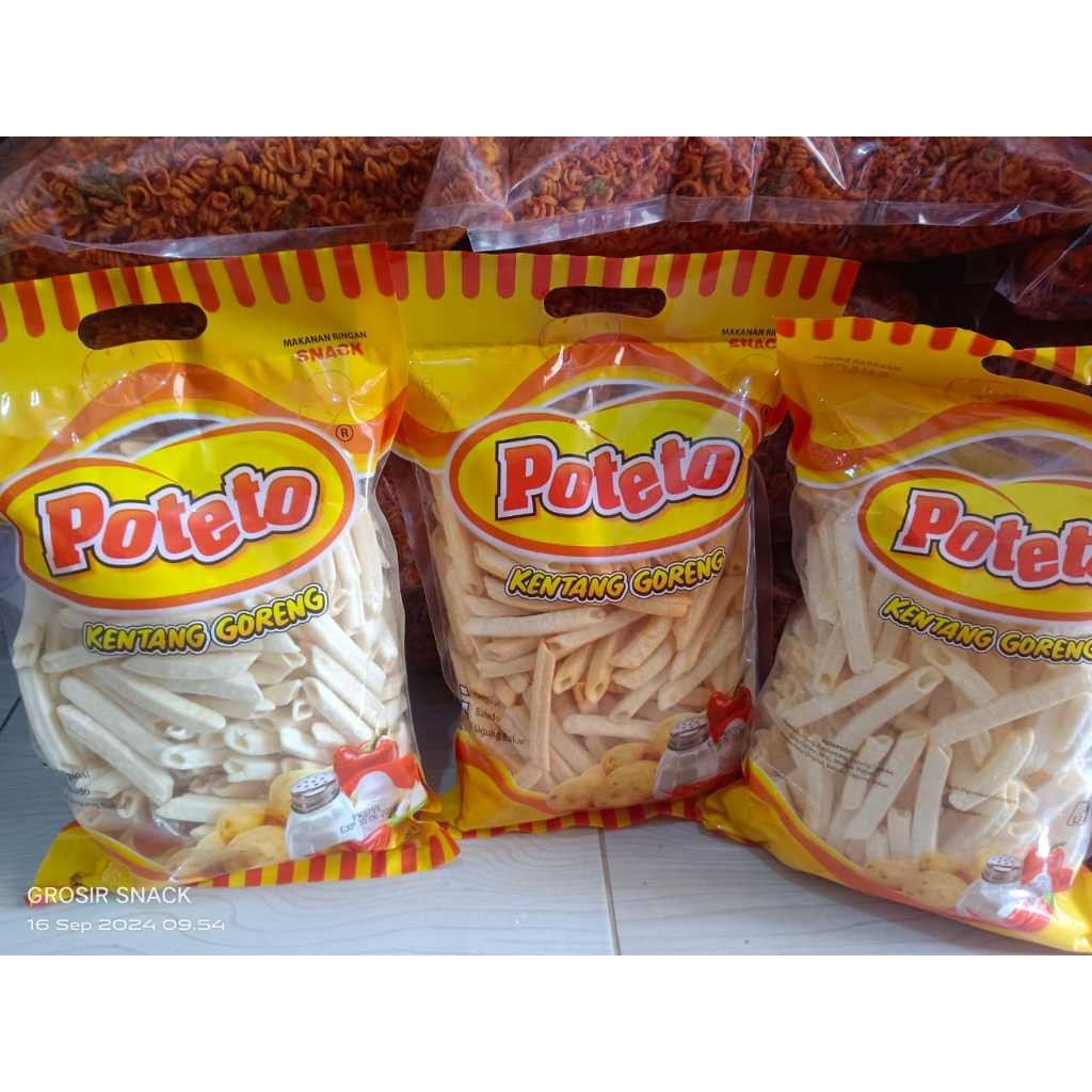 

Cemilan Poteto Kentang Goreng 200gr/Pitato Kentang Goreng 120gr