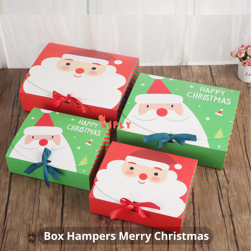 

Box Hampers Merry Christmas/Box Natal Dekorasi kue/Gift Hampers Merry Christmas