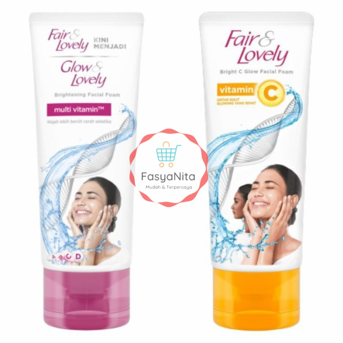 FAIR & LOVELY / GLOW & LOVELY Cream | Facial Wash | Vitamin C | Brightening - Fasyanita Denpasar