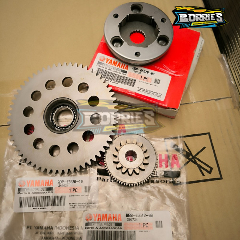 PAKET GIR STATER SET NMAX ORIGINAL YAMAHA GIGI GEAR IDLE IDEL ONE WAY ORI YGP