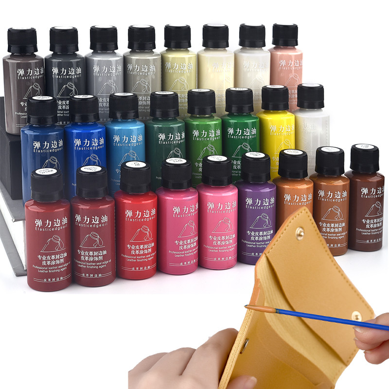 

30ml Matte Elastic Edge Sealing Oil Leather Dye Diy Leather Edge Paint Leather Goods Renovation Trimming Edge Sealing Pigment