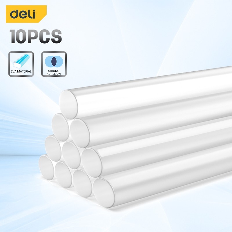 

Deli 10Pcs Hot Glue Sticks Hot Melt Glue Sticks Compatible with Most Glue Guns for DIY,Home Decorations,Gluing Projects