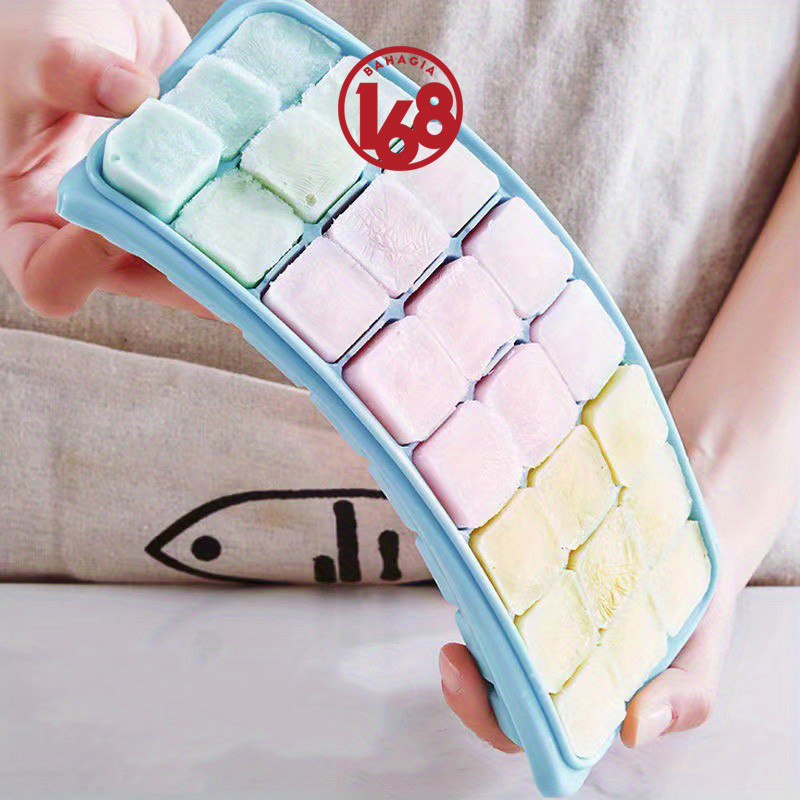 Dapatkan Cetakan Es Batu + Penutup/ Ice Cube Tray