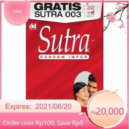Ready stok promo ahir bulan Kondom Sutra Merah Classic Isi 3 ( aman bisa cod ) -store.id-
