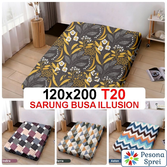 COVER BUSA 120x200x20 / SARUNG BUSA RESLETING 120x200x20 ILLUSION