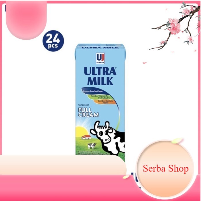 

UHT ULTRA MILK 200ml KARTONAN (1 dus isi 24 pcs) - FULL CREAM