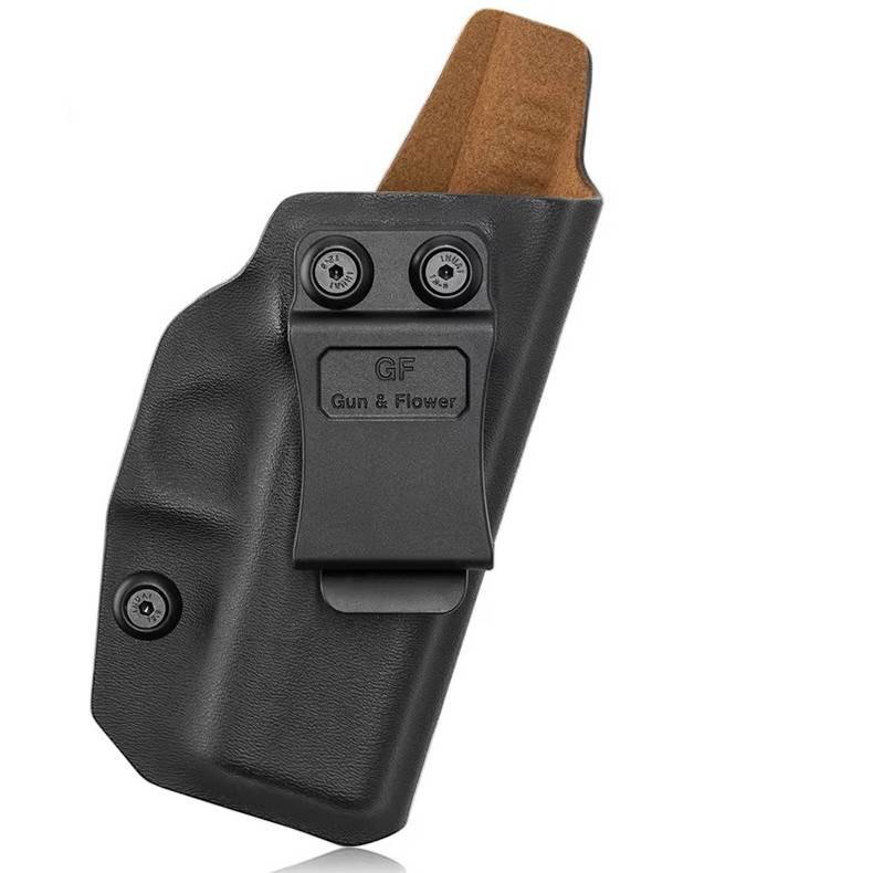 Gunflower Right Hand Black Inside Leather IWB Kydex Holster with Belt Clip for CZ P07