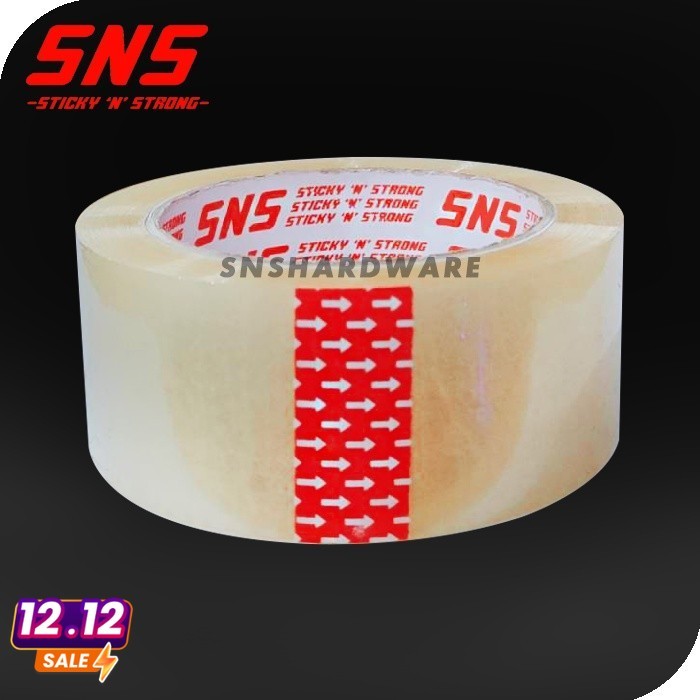 

{ 1 KARTON } LAKBAN SNS BENING/COKLAT 100 YARD 45 MICRON SAMEDAY KHUSUS GOJEK GRAB