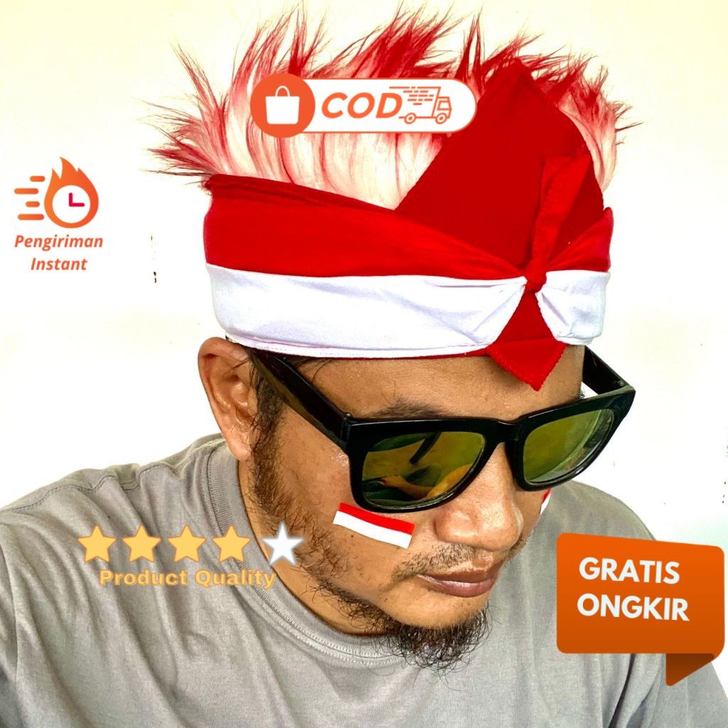 Topi Pria Udeng Sunda Versi Kemerdekaan - Topi Rambut Udeng Viral