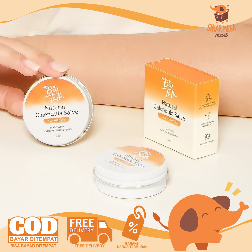 BIOTALK Natural Calendula Salve 30gr Krim Pereda Gatal Perawatan Kulit Eksim Original
