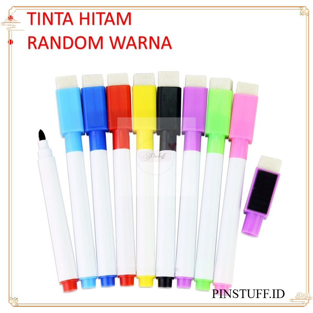 

Spidol Papan Tulis Mini Magnet White Board Sepidol Kecil Mini Magnetik Warna Warni Penghapus Wipe And Clean Whiteboard Magnetic Marker Anak Anak Spidol 2 IN 1 t