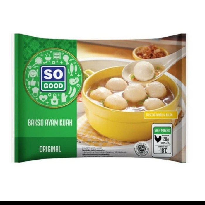 

So Good Bakso Ayam 120 Gr