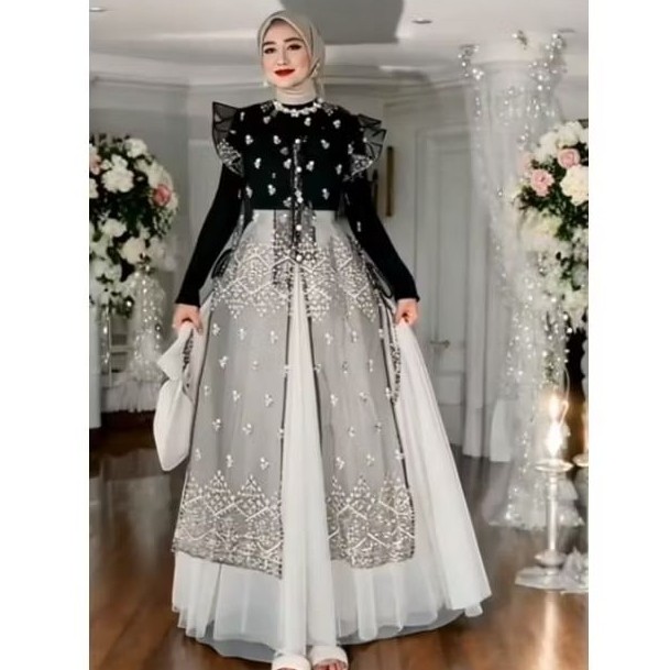 Outer Olla Brukat Tunik Brukat Kondangan Etnik Sapto  Baju Hari Raya Terlaris