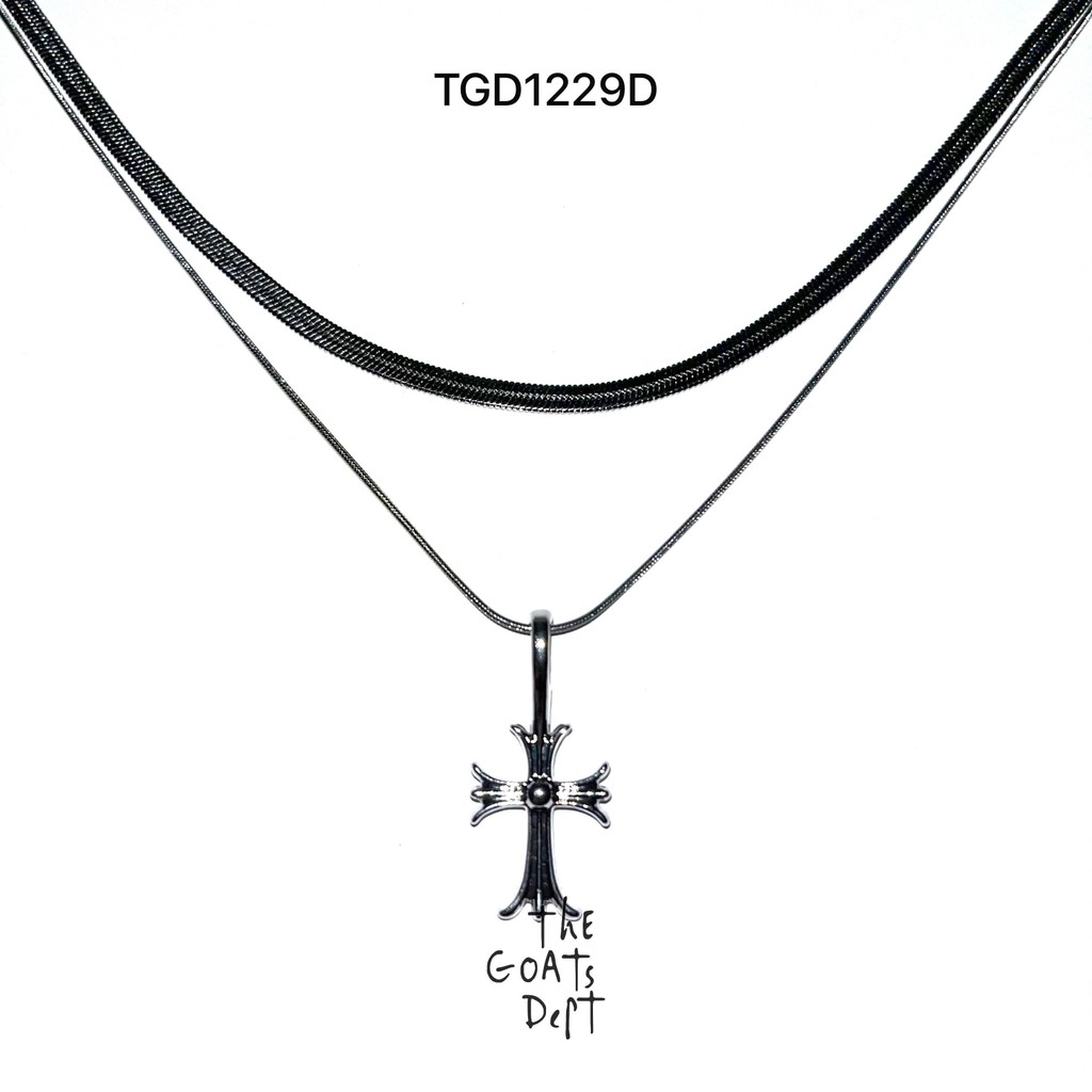 The Goats Dept - JDM Velvet Neclace Set Original / TGD1229 Kalung titanium stainless steel anti kara