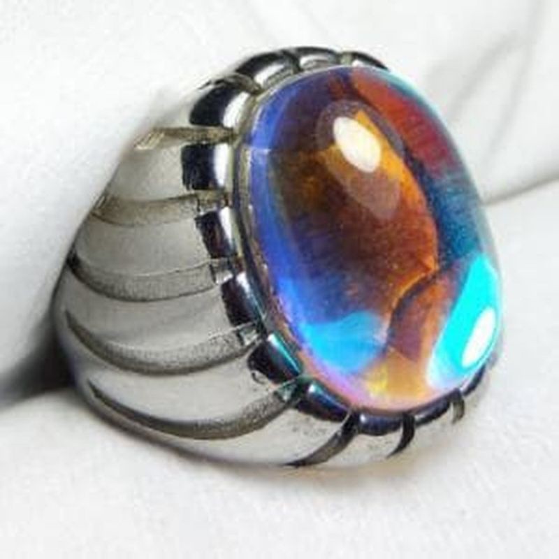 CINCIN BATU AKIK KALIMAYA PELANGI HQ