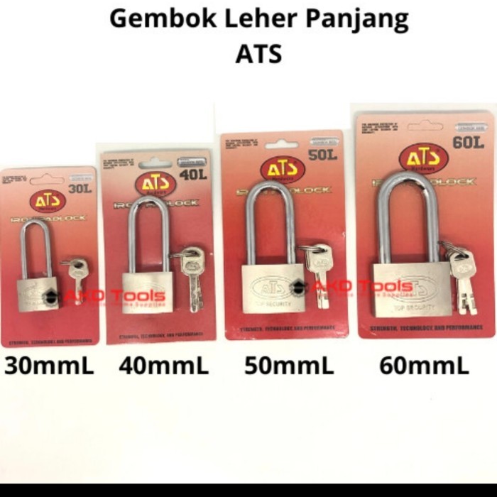 Gembok nekel ATS 40 pjg - Gembok Krum ATS 40 pjg - Gembok pagar ATS