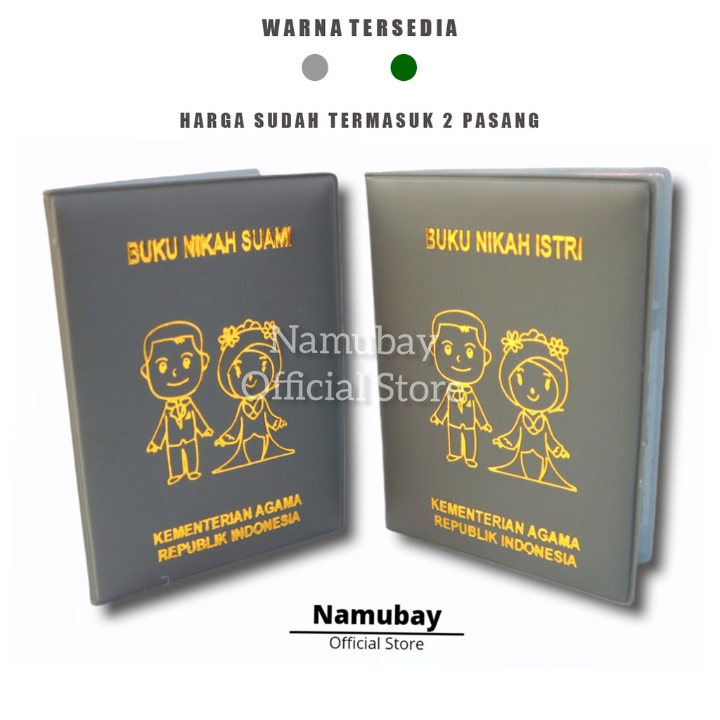 

VBAR SAMPUL BUKU NIKAH SUAMI ISTRI 1 SET 2 PASANG / COVER BUKU NIKAH / sampul buku nikah unik / cover buku nikah / hiasan mahar cover buku nikah / tempat buat buku nikah / tempat buku nikah