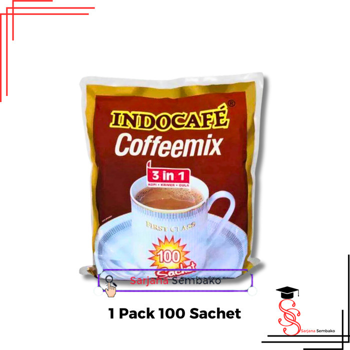 

Indocafe Coffeemix 3 in 1 Kopi Instan - 1 Pack 100 Sachet