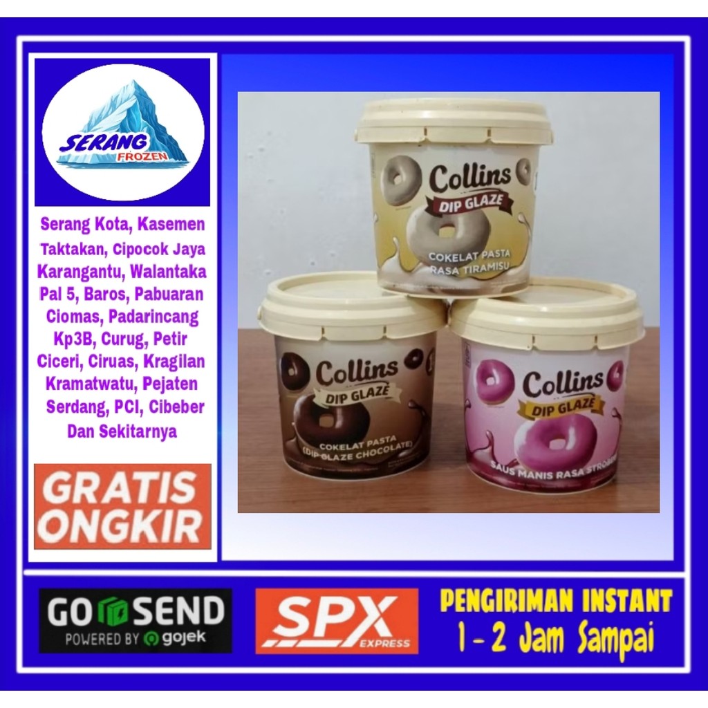 

Collins Dip Glaze 1Kg, Serang Frozen