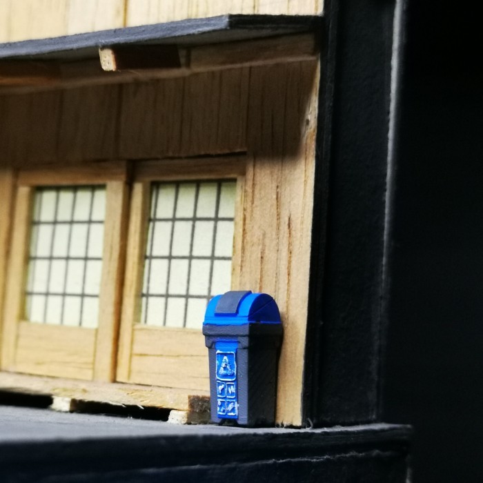 Miniatur Tong Tempat Sampah5 Diorama Diecast Unpainted