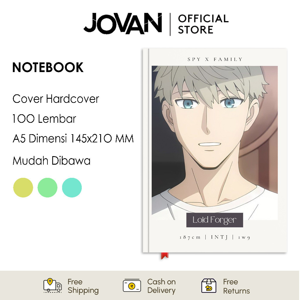 

Notebook Hardcover Custom Spy x Family 16 Buku Tulis Catatan Note Agenda Planner Jurnal Diary Notebook Anime
