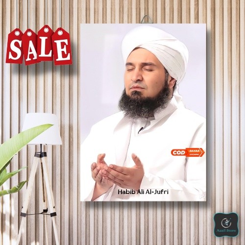 Poster Kayu Habib Ali Al Jufri POSTER HABAIB - KUALITAS GAMBAR Ultra High Definition