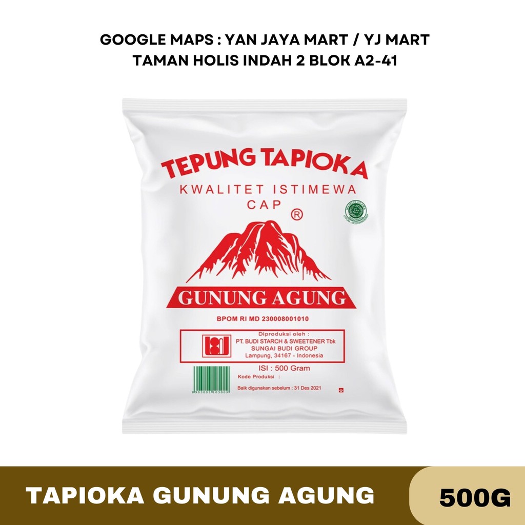 

Rose Brand - Tepung Tapioka cap Gunung Agung Merah 500 Gram
