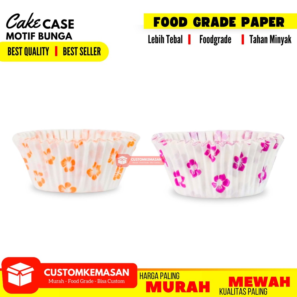 Cake Case Motif / Kertas Kue Cupcake Motif Isi 1000 / Cup Kue / Mangkuk Kue