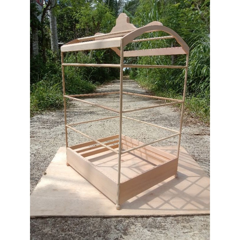 sangkar burung ambrukan replika model raja