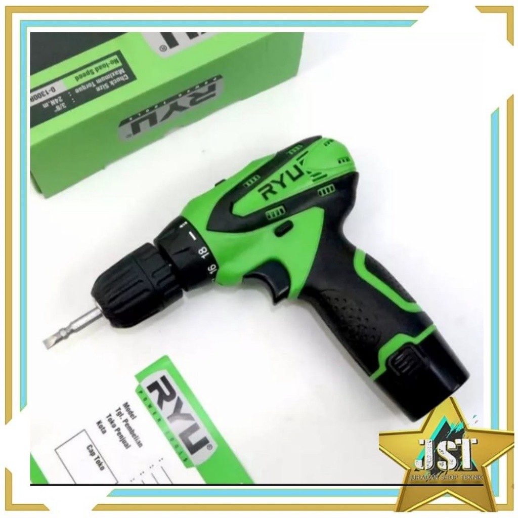 RYU CORDLESS DRILL RCD 12-1/ RYU MESIN BOR CAS 12V
