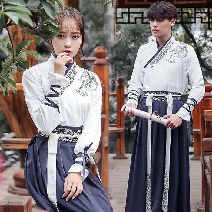 SALE - CC-127 hanfu unisex nita pria baju tradisional cina han yukata kimono rrior cosplay kostum - 